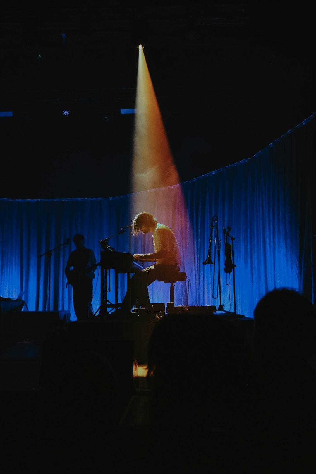 musician performing on stage